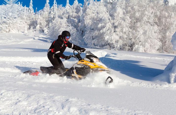 Snowmobiling